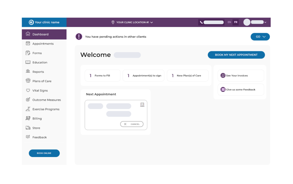 patient engagement module